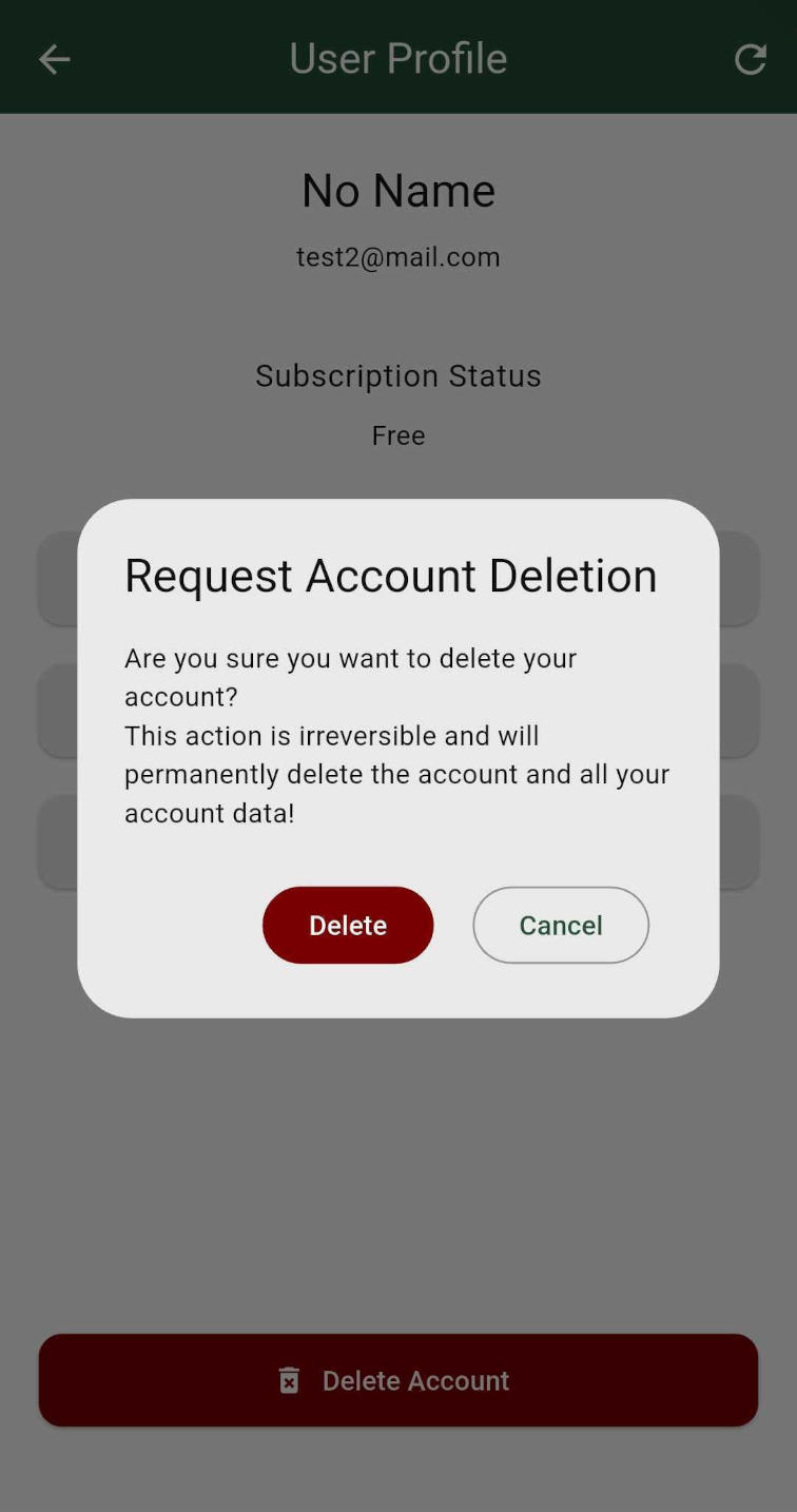 Confirm Deletion